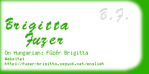 brigitta fuzer business card